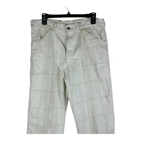 Vintage 70’s Rappers Patchwork Bell Bottom Jeans Hippie USA TAG 33 - Picture 2 of 15